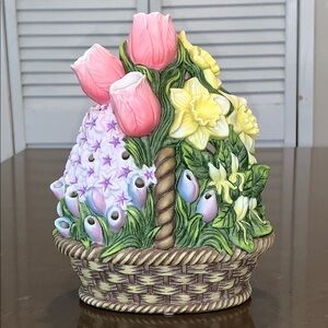 NiB PartyLite Floral Bouquet Tealight Candle Holder P7747